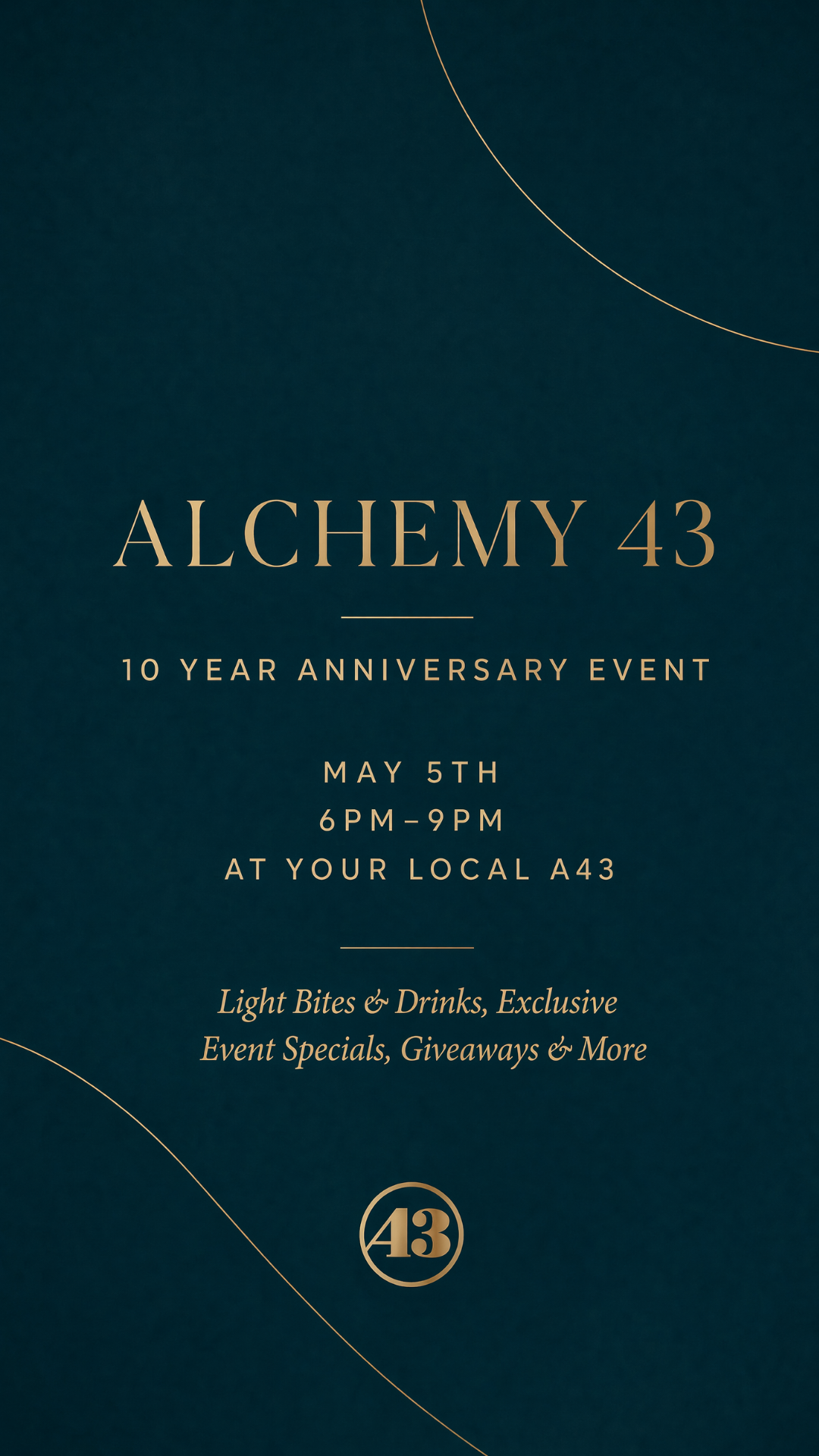 Anniversary invitation. One national concept, personalised per location.
